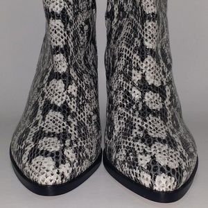 AVEC LES FILLES Crocodile Skin Print Boots